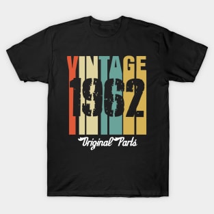 Vintage 1962 Original Parts Retro Vintage Birthday Gifts 58s T-Shirt